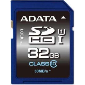 Karta pamięci ADATA Premier SDHC 32 GB Class 10 ASDH32GUICL10-R - Niebieska, 55 MBps|13 MBps